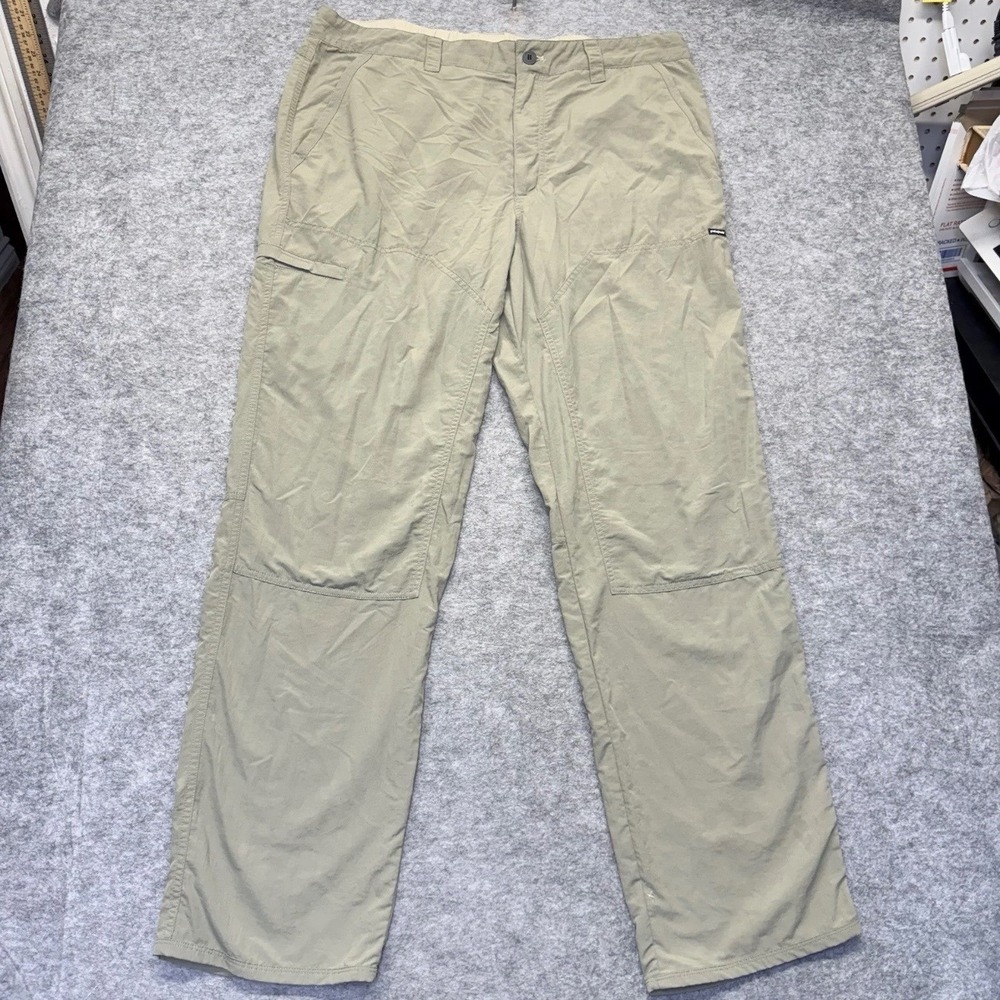Patagonia Hiking Pants Mens XL Lightweight Nylon Sage Green Solid STY82090SP15